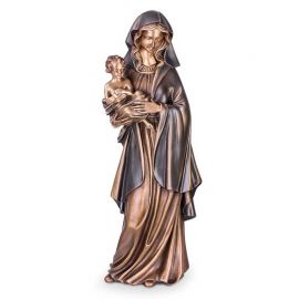 Grabschmuck - Bronzefigur Madonna