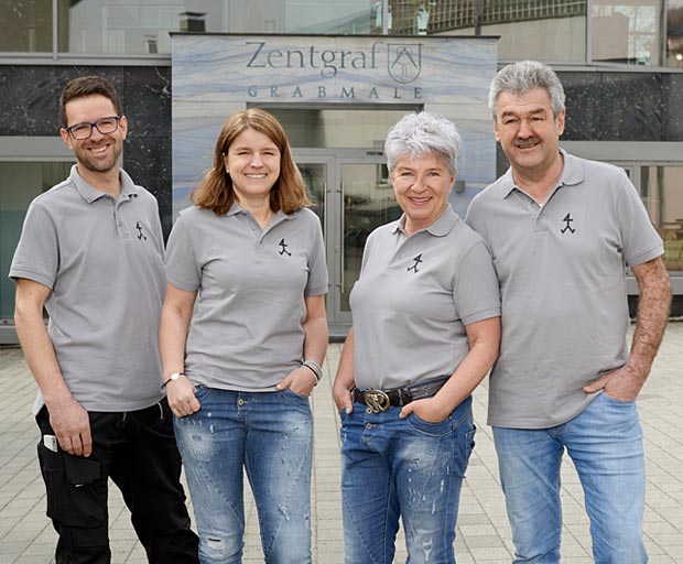 Familie Zentgraf- von links Sebastian Zentgraf, Manuela Zentgraf-Hock, Martina Zentgraf und Martin Zentgraf